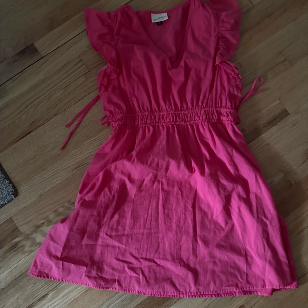Universal Thread Pink Flutter Sleeve Mini Dress - image 1